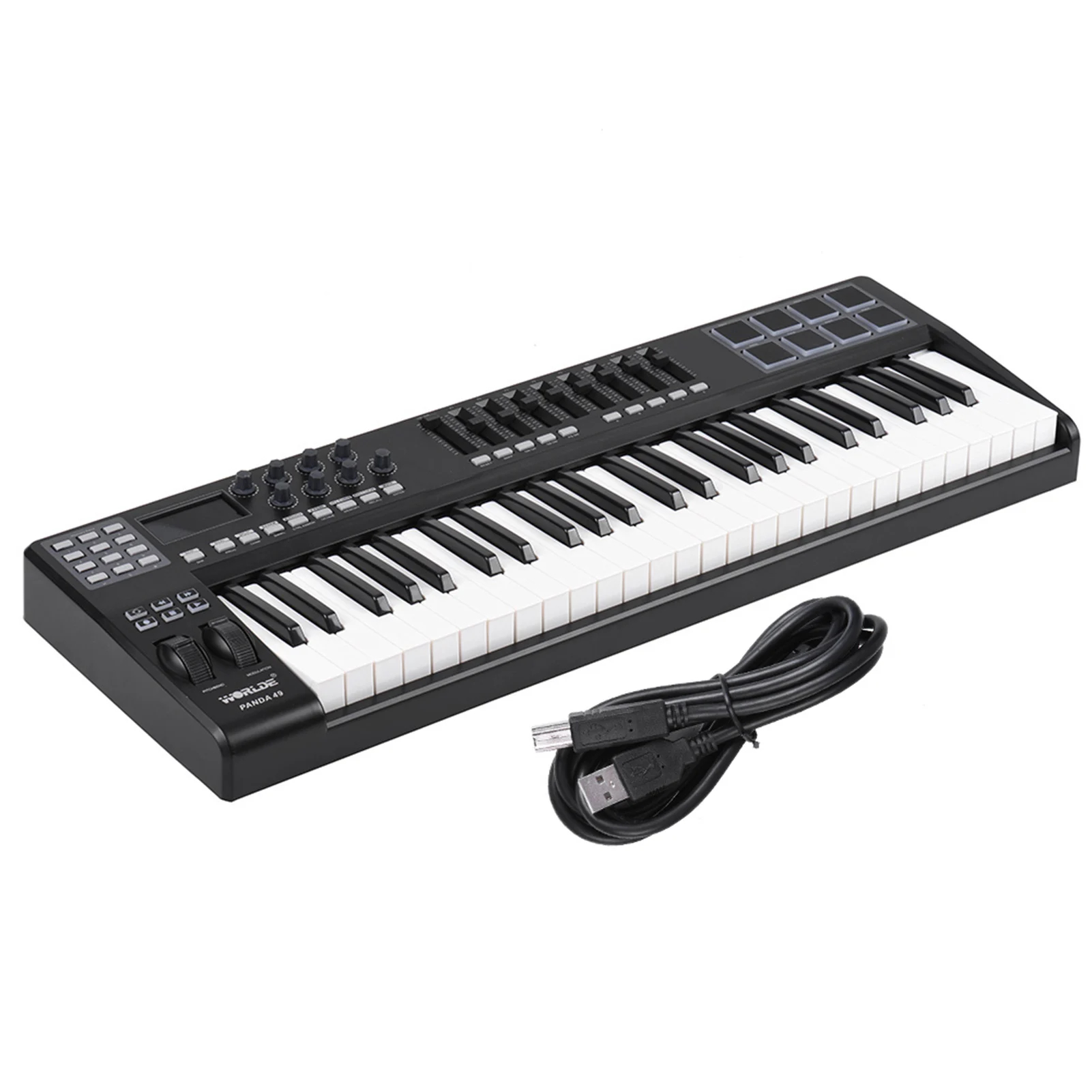 Midi Controller Pad - Pacote Edu WORLDE PANDA49 | Teclado