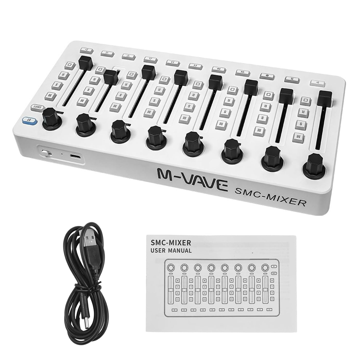 Midi Controller Pad - Controlador midi sem fio M-VAVE SMC-Mixer,