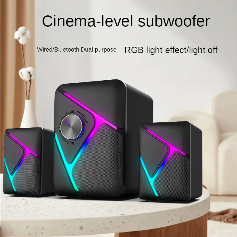 Audio Music Spotify - Computador Áudio 2.1 Subwoofer Esports Gaming