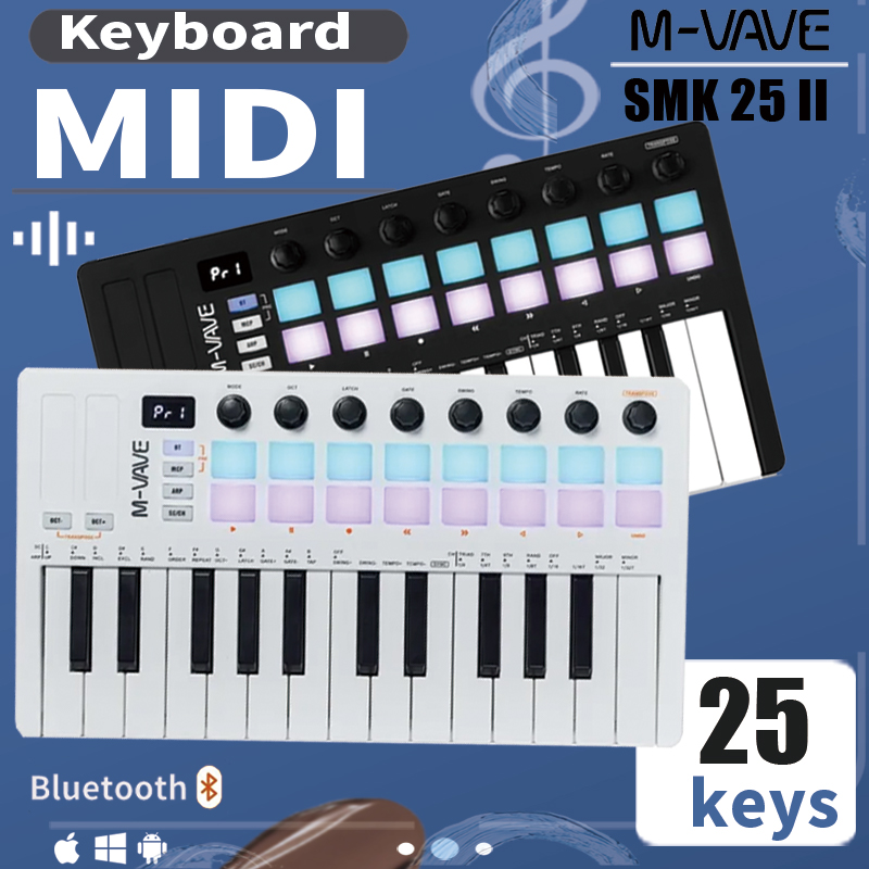 Midi Controller Pad - Controlador de Teclado MIDI M-VAVE SMK-25