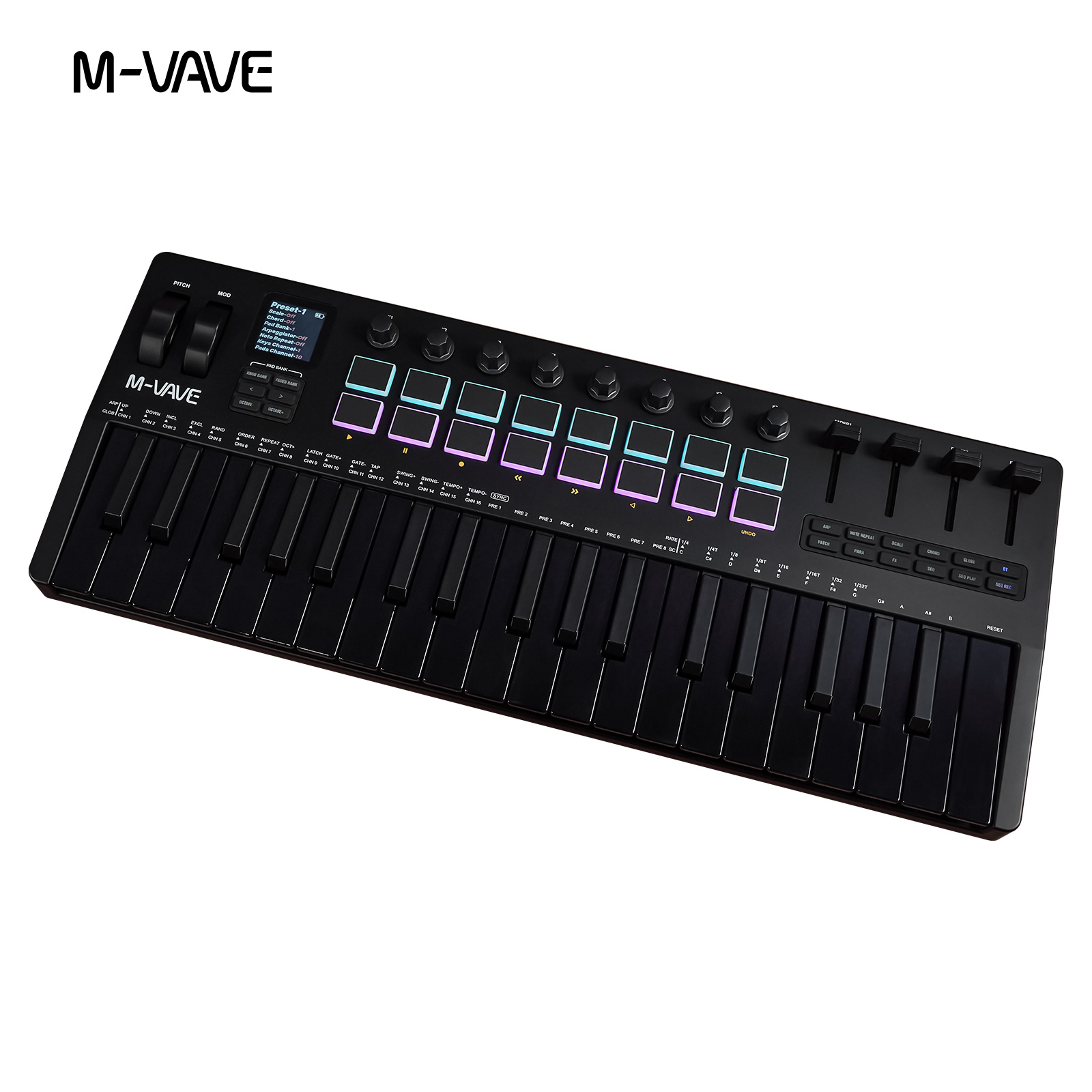 Midi Controller Pad - Controlador MIDI USB M-VAVE SMK-37 com