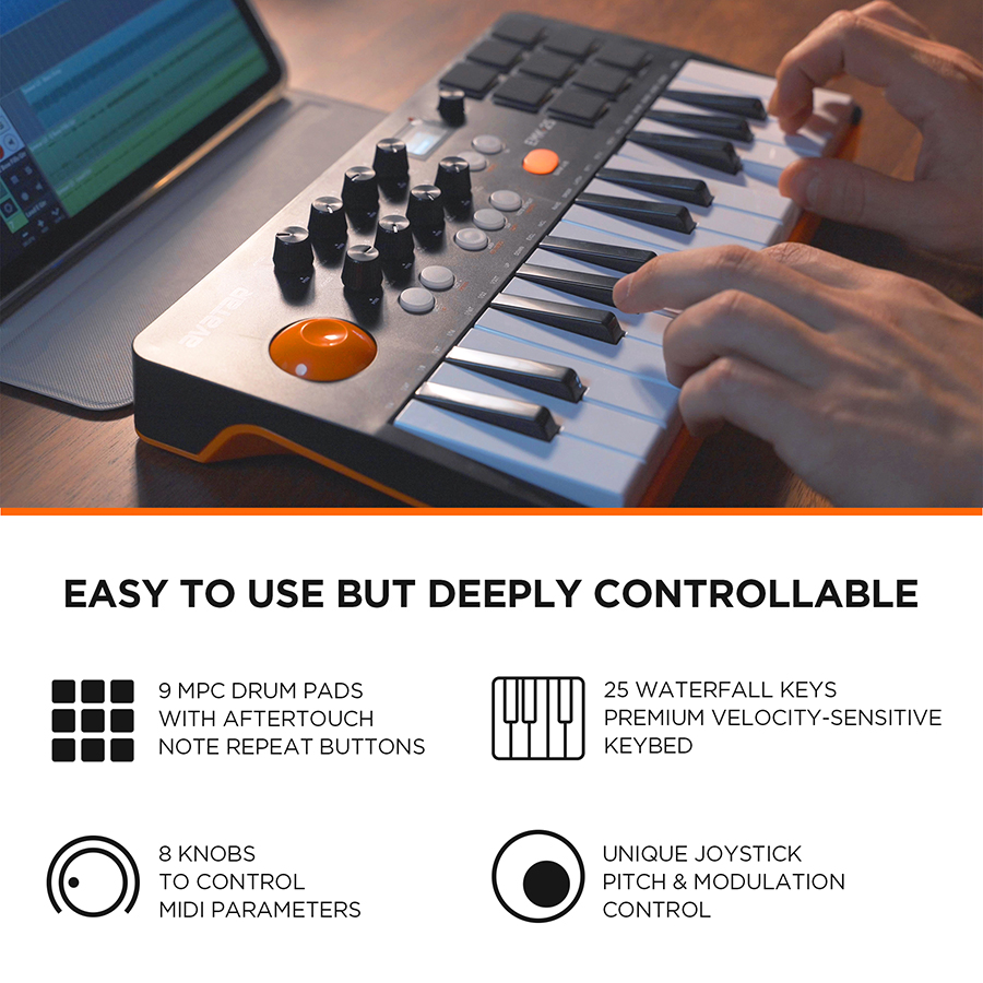 Controlador MIDI de Teclado co - Midi Controller Pad avaliação e preço