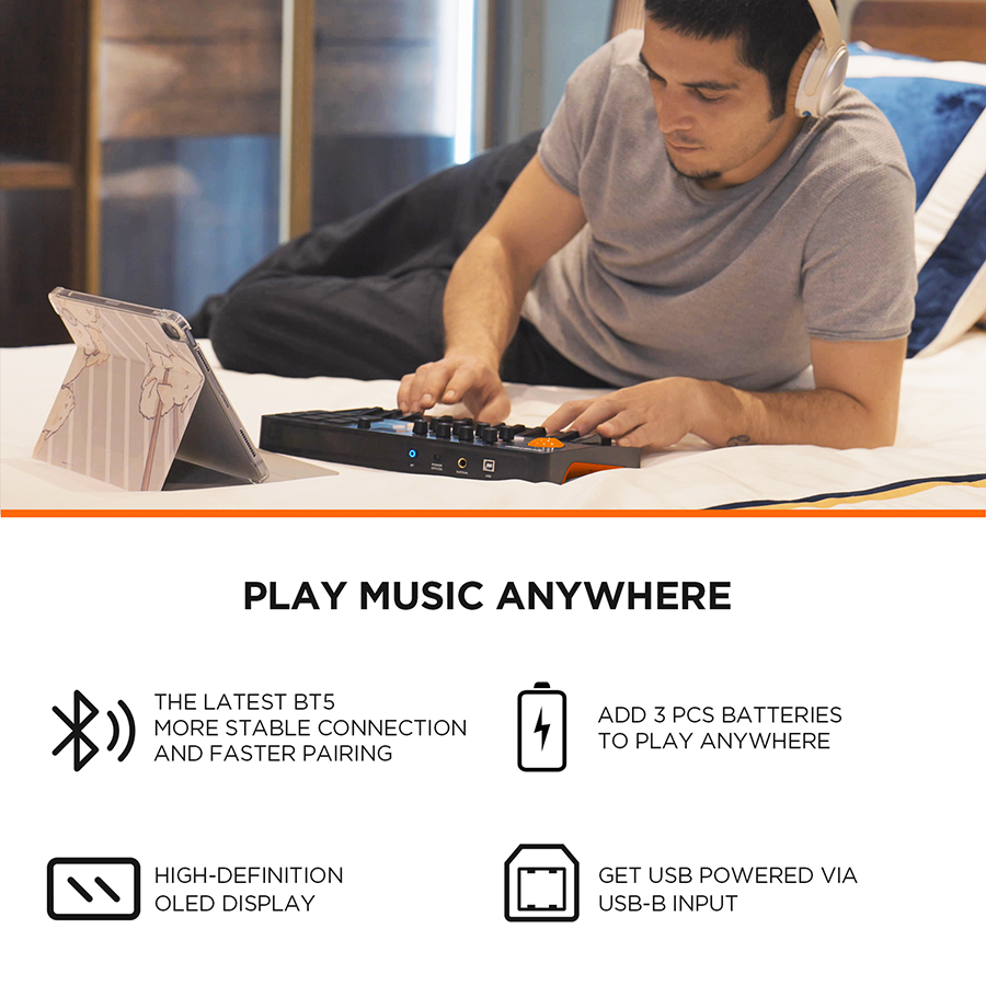 Controlador MIDI de Teclado co - Midi Controller Pad avaliação e preço
