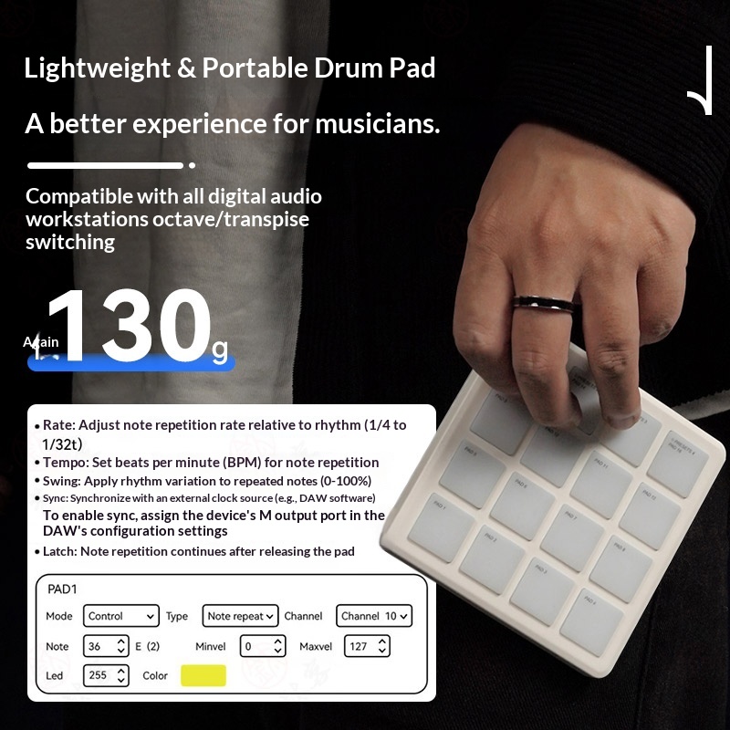 Controlador de Pad de Bateria  - Midi Controller Pad avaliação e preço