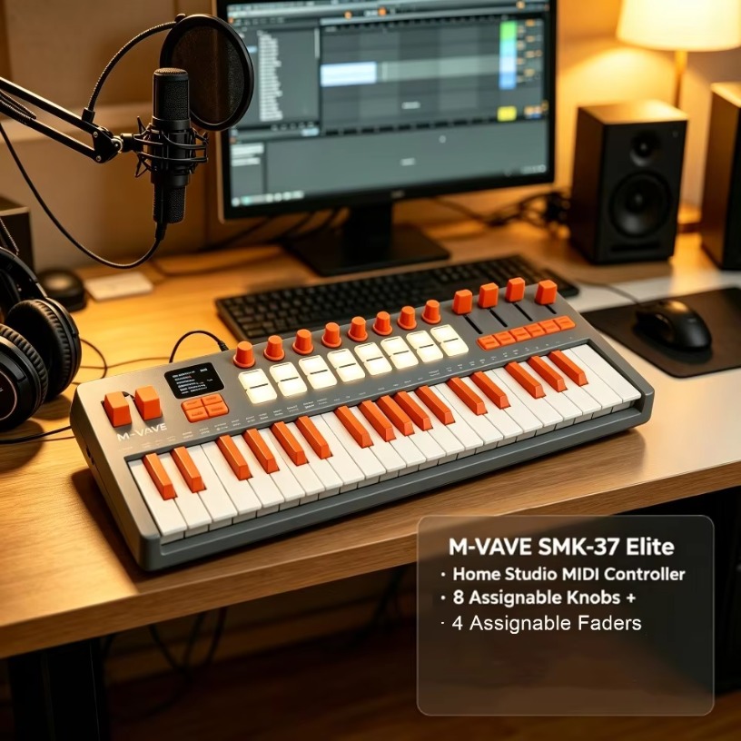 Controlador de teclado MIDI se - Midi Controller Pad avaliação e preço