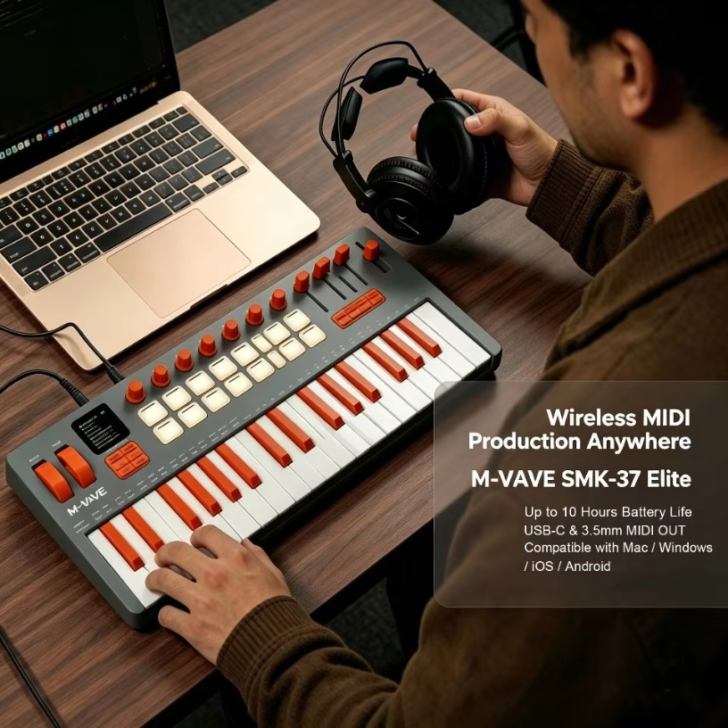 Controlador de teclado MIDI se - Midi Controller Pad avaliação e preço