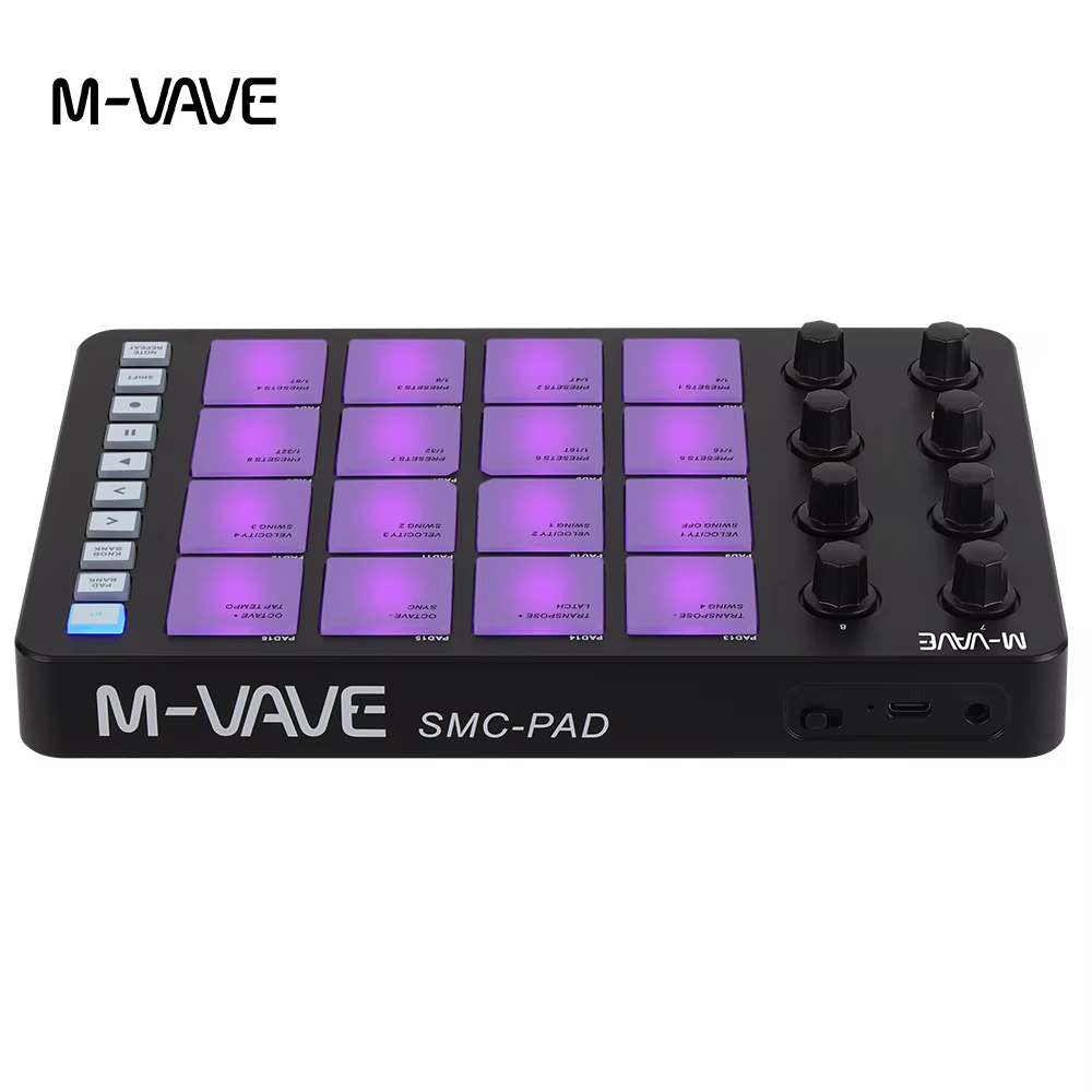 Controlador MIDI M-VAVE SMC-PA - Midi Controller Pad avaliação e preço