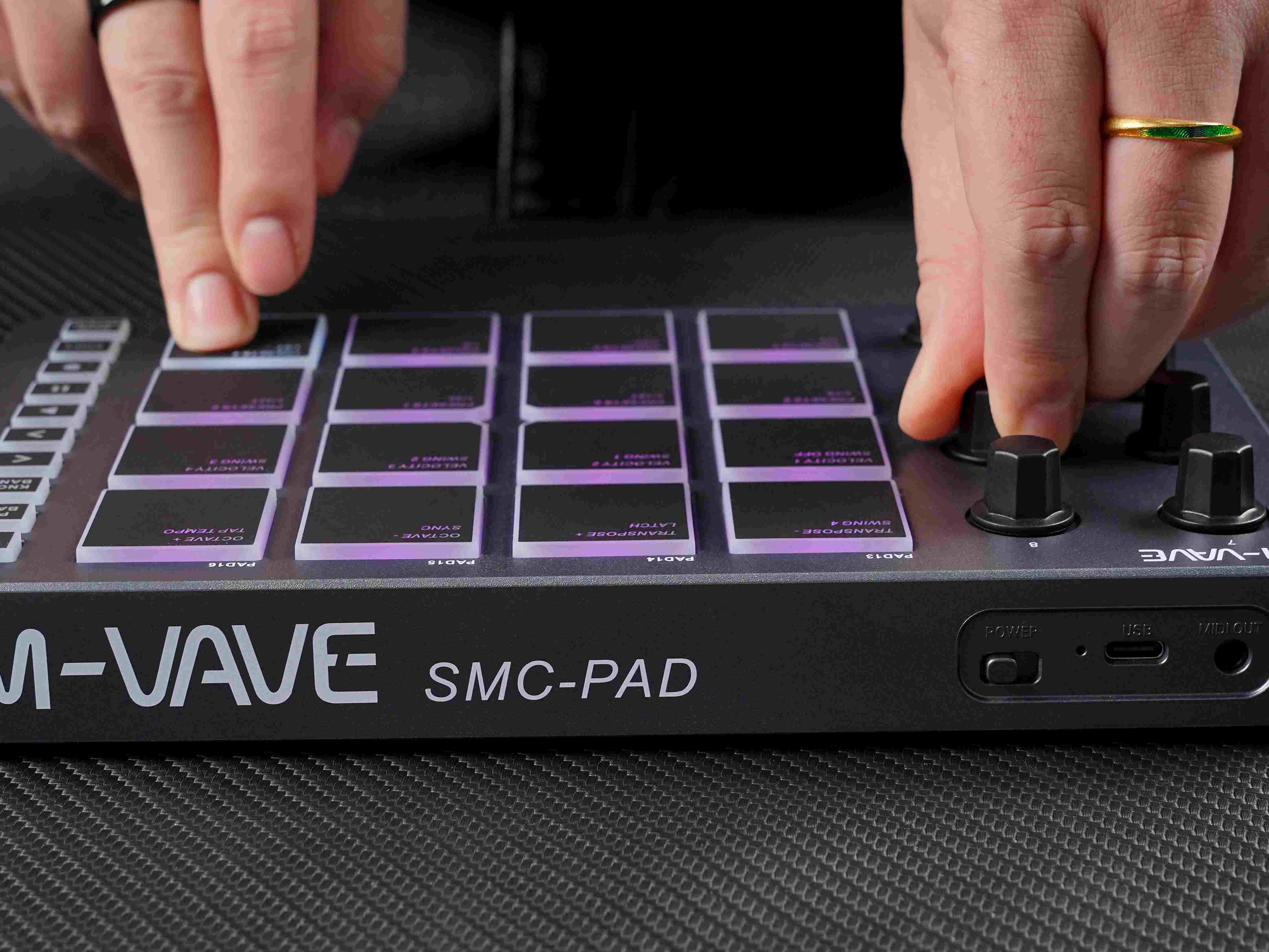 Controlador MIDI M-VAVE SMC-PA - Midi Controller Pad avaliação e preço
