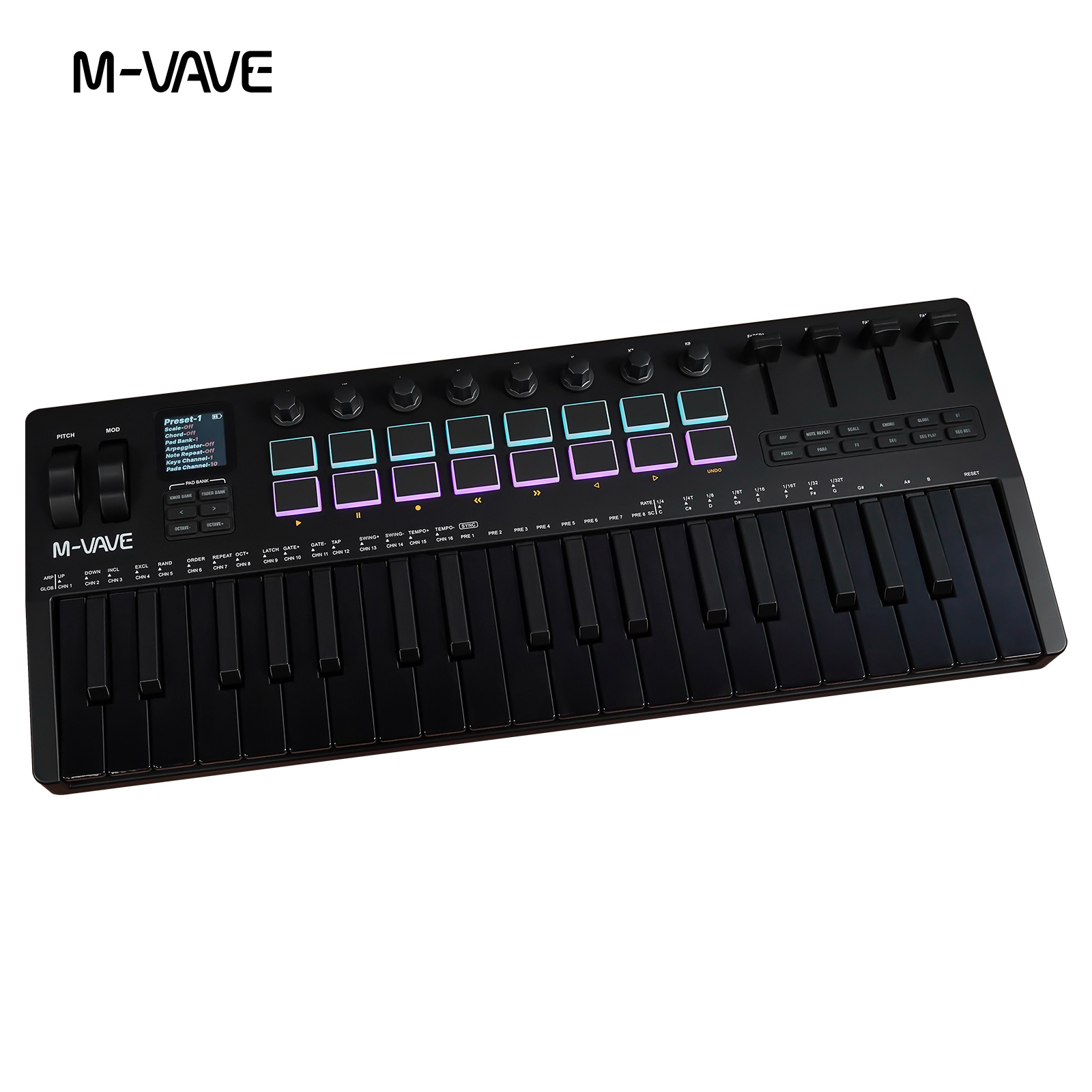 Controlador MIDI USB M-VAVE SM - Midi Controller Pad avaliação e preço